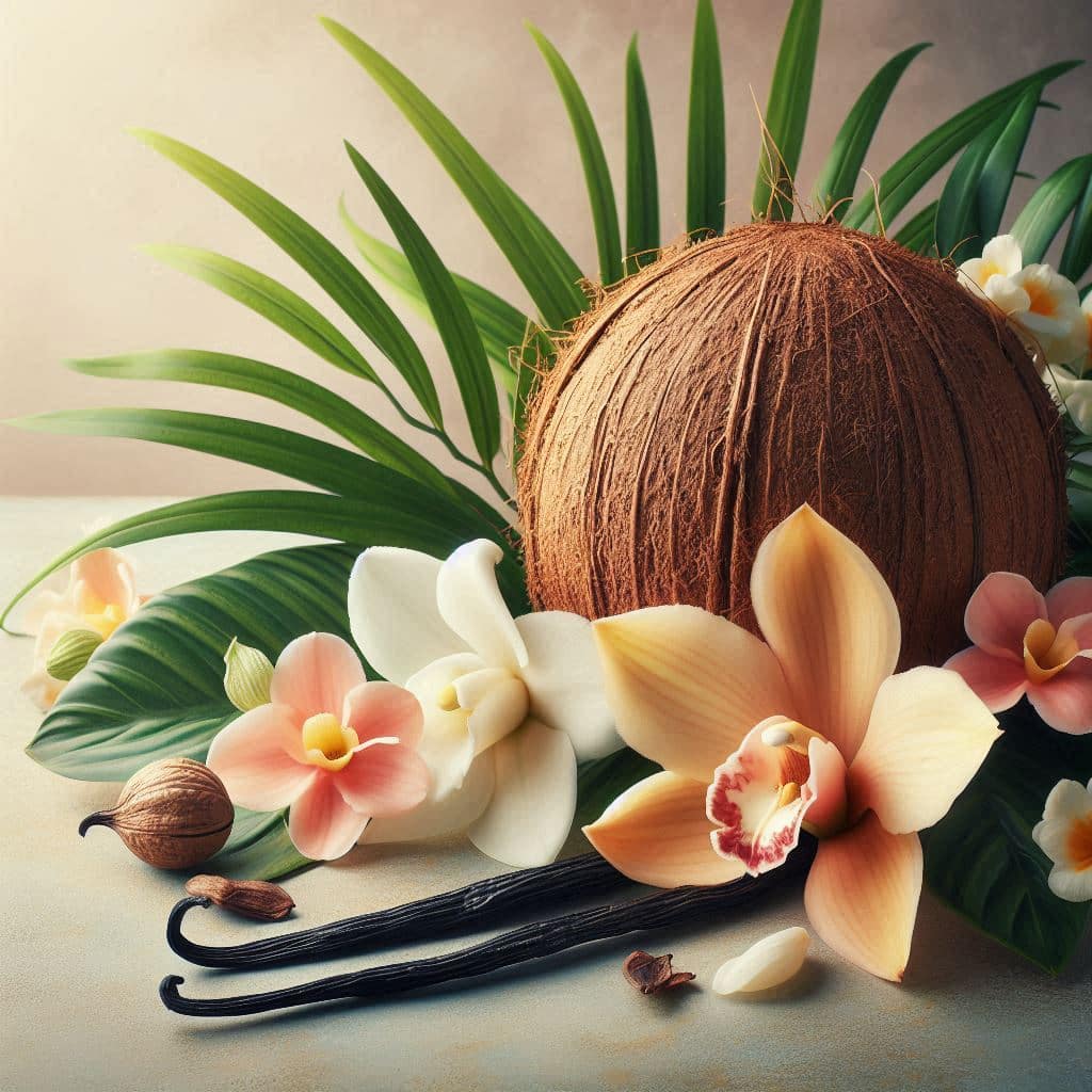 Coconut & Vanille duftet cremig, warm und herrlich süß – eine sanfte Mischung aus weicher Kokosnuss und warmer Vanille. Ein entspannter, wohliger Duft, der sofort an Sommer, Sonne und kleine Genussmomente erinnert. Perfekt für alle, die sanfte, süße und tropisch‑warme Düfte lieben.