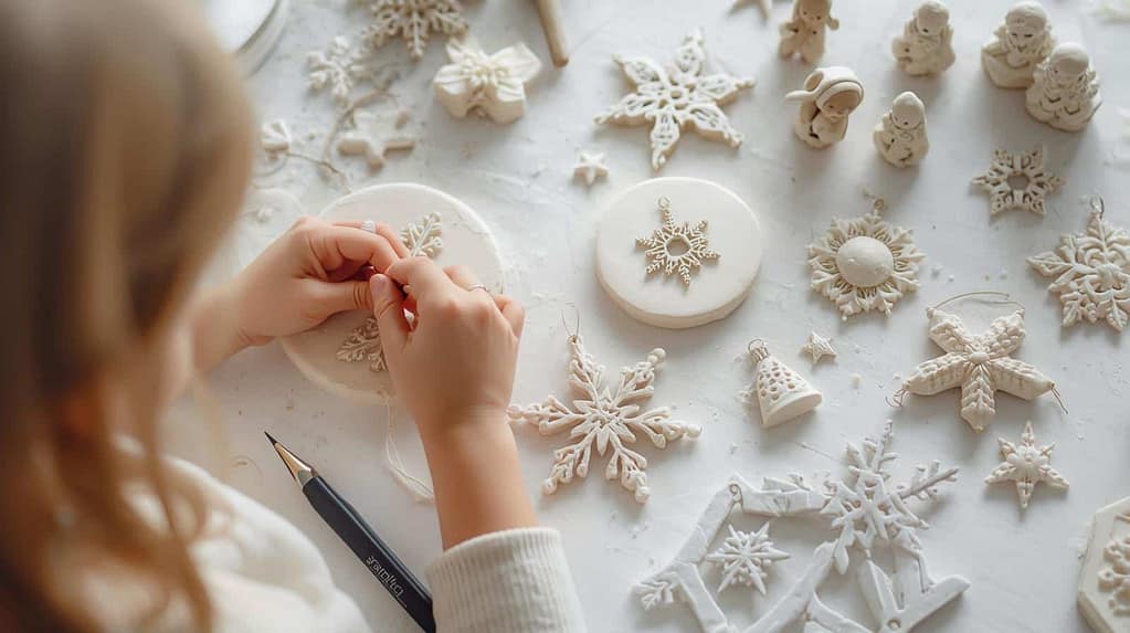 Weihnachtsanhänger gips