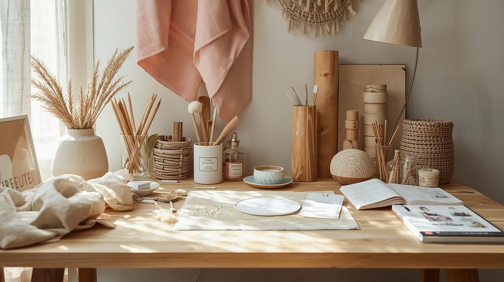 „Bevor die Magie beginnt: mein Atelier im ersten Morgenlicht.“ „Bevor die Magie beginnt: mein Atelier im ersten Morgenlicht.“