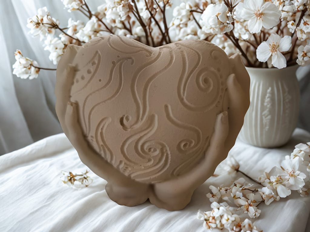 diy dekofigur „halt mich“ – hände mit herz zum selbstgestalten Zwei Hände, die ein Herz behutsam umfassen – ein kleines Kunstwerk aus Gips, das so viel mehr ausdrückt als nur Dekoration.