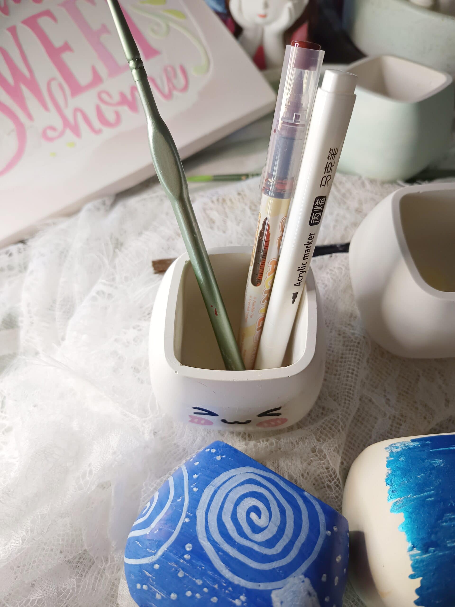 Gipstöpfchen 6×6 cm – Kreatives DIY‑Töpfchen