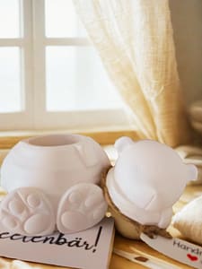 diy teddy– weiß, unbehandelt (2‑teilig, befüllbar)