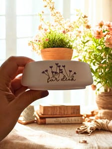 handgefertigte gips schale – zarte eleganz für dein zuhause