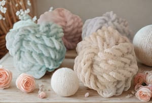 Duftstein „Wollknoll“ – handgegossen aus Gips