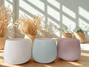 deko‑gefäß „sternchen“ – handgegossen, leer & in vielen farben