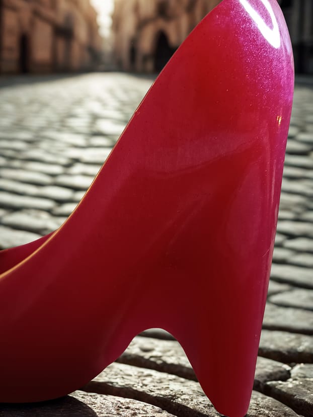 Zwei High Heels – aus Hobby-Bau-Gips versus Epoxidharz