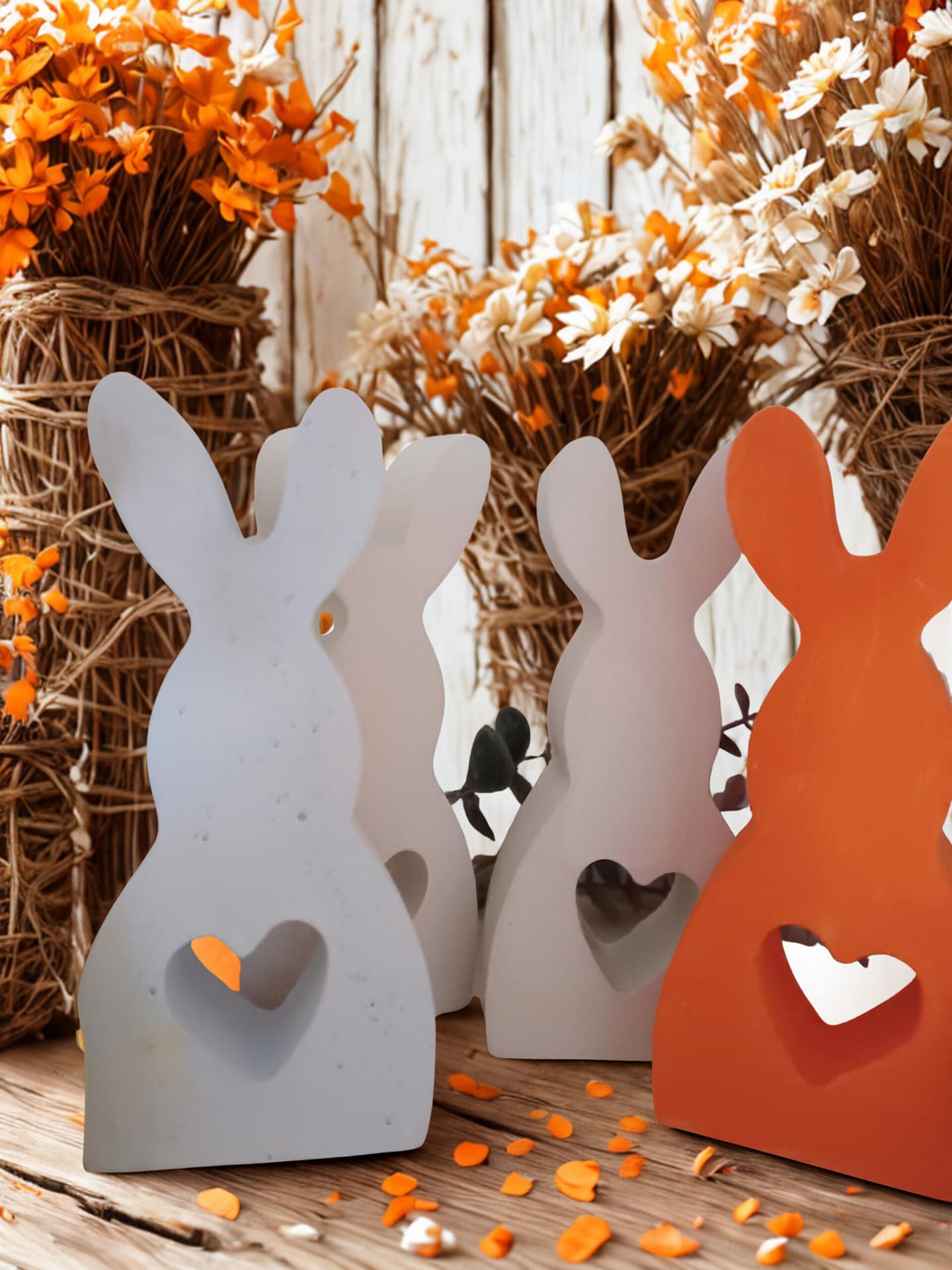 handgefertigte osterhasen aus gips | mit farbwunsch handgefertigte osterhasen aus gips | mit farbwunsch