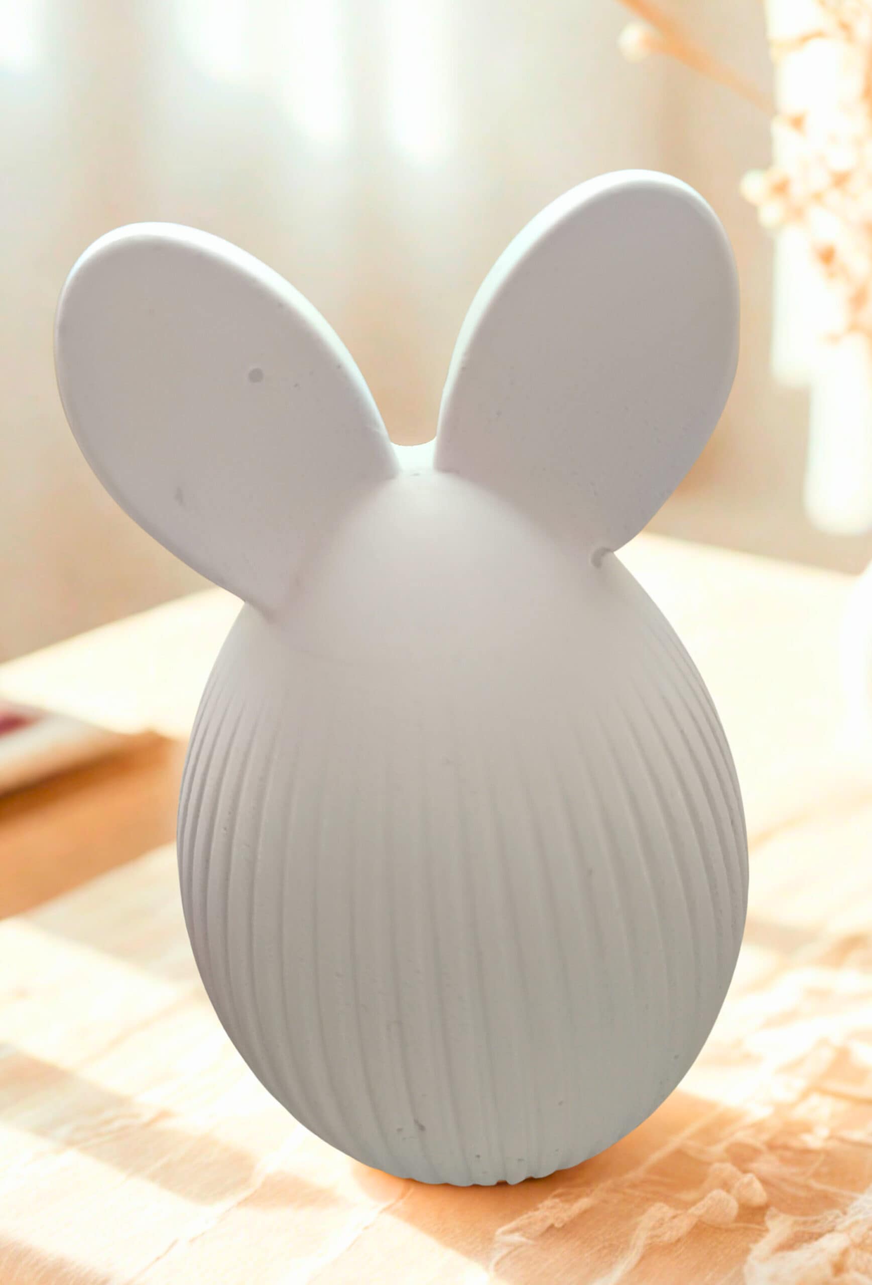 Zartes Trio handgegossener Gipseier – Bild 3